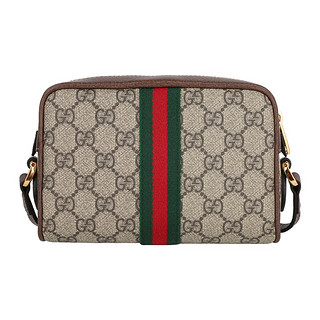 GUCCI 古驰 女士斜挎包 517350 96IWS 8745 卡其/红绿拼色