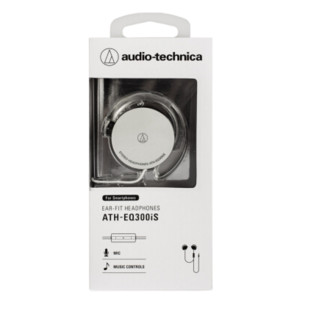 audio-technica 铁三角 EQ300iS 通话版 压耳式挂耳式有线耳机 白色 3.5mm