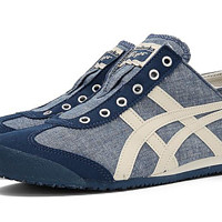 Onitsuka Tiger 鬼塚虎 MEXICO 66 PARATY TH342N 中性款一脚蹬帆布鞋