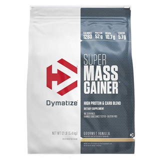 狄马泰斯Dymatize Super Mass乳清蛋白粉6磅瘦人男女健身增肌增重粉 12磅/袋 香草味