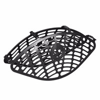 永久自行车后轮防护网儿童防夹脚护网电动车防护罩儿童后座护网 小号防护网-黑色(适合16-20寸自行车)