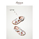 ariaca Ariaca2021新款夏季女童牛皮凉鞋