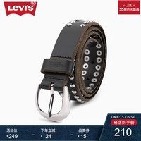 Levi's李维斯女士牛皮革铆钉设计腰带37460-0203