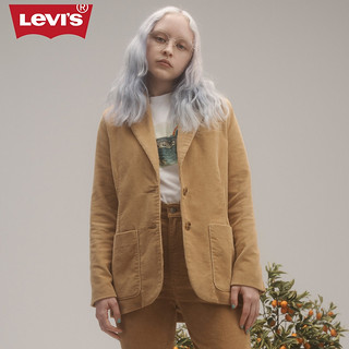 Levi's李维斯 冬日浪系列 女士灯芯绒简约休闲外套23539-0001（S、卡其色）