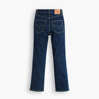 Levi's®李维斯女士潮牌深蓝色高腰靴型修身牛仔裤A0967-0004