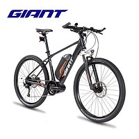 GIANT捷安特ATX 1 E+油压碟刹9速智能山地电动自行车 消光深灰红 27.5x415 S 建议身高160-175cm