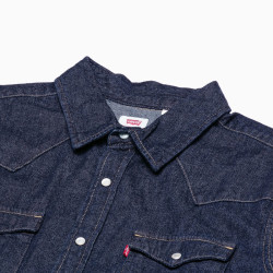 Levi's 情侣同款经典宽松蓝色牛仔衬衫简约美式复古水洗外套
