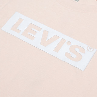 Levi's李维斯女士时尚休闲纯棉短袖T恤夏85634-0008（XS、粉色）