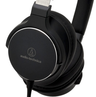 audio-technica 铁三角 SR5 耳罩式头戴式动圈有线耳机 黑色 3.5mm