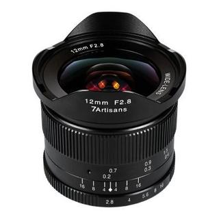 7artisans 七工匠 12mm F2.8 广角定焦镜头 佳能EOS-M卡口 77mm+77mm滤镜支架