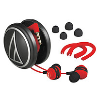铁三角 ATH-COR150 入耳式挂耳式有线耳机 红色 3.5mm