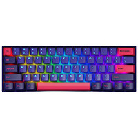 Akko 艾酷 3061 霓虹 61键 双模无线机械键盘 紫色 佳达隆G轴白轴 RGB