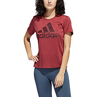 adidas 阿迪达斯 Bos Logo Tee 女子运动T恤 GC8181 枚粉 XS