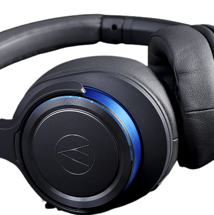 audio-technica 铁三角ATH-WS660BT 耳罩式头戴式蓝牙耳机灰蓝色【报价