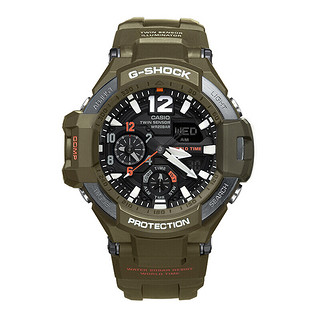 CASIO 卡西欧 G-SHOCK 航空系列 52.1毫米石英腕表 GA-1100KH-3A