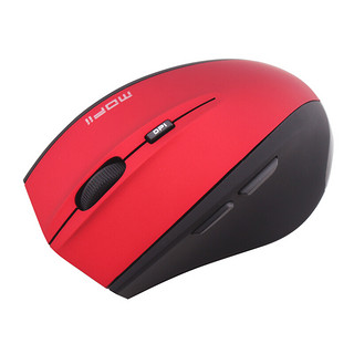 MOFii 摩天手 G52 2.4G无线鼠标 1600DPI 可乐红