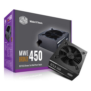 COOLER MASTER 酷冷至尊 MWE450 铜牌（85%）非模组ATX电源 450W