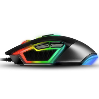 RAPOO 雷柏 V302C 有线鼠标 4000DPI RGB 黑色