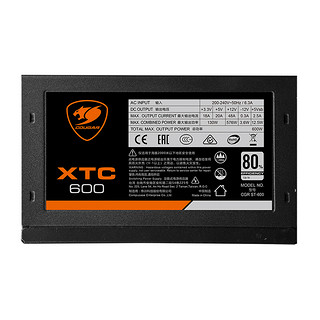 COUGAR 骨伽 XTC400W 白牌（80%）非模组ATX电源 400W