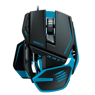 Mad Catz 美加狮 R.A.T.TE 蓝灵版 有线鼠标 8200DPI 黑蓝色