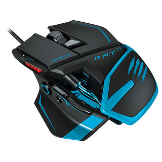 Mad Catz 美加狮 R.A.T.TE 蓝灵版 有线鼠标 8200DPI 黑蓝色