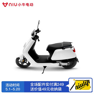 小牛电动 NQi车模 塑料模型1:12DIY组装玩具小牛电动旗舰店（预上色拼装版 白色）