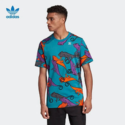 阿迪达斯官网 adidas 三叶草 T SHIRT 男装印花运动短袖T恤FM3686