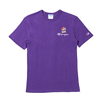 Champion 马里奥联名系列 男女款圆领短袖T恤 UM-STS09 紫色 XL