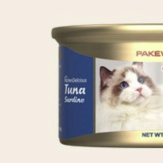 PAKEWAY 派可为 厨房系列 吞拿鱼沙丁鱼幼猫猫粮 主食罐 156g*8罐