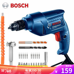 BOSCH 博世 家用手电钻/枪钻正反调速电动螺丝刀起子机 GBM340+家用24件套