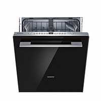 SIEMENS 西门子 SJ636X03JC 嵌入式洗碗机 黑色面板 13套