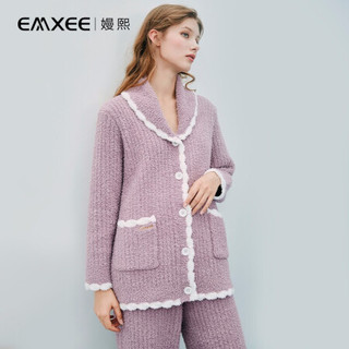 秋冬月子服哺乳孕妇睡衣可外穿产妇产后喂奶家居服女 香芋紫(两件套) M