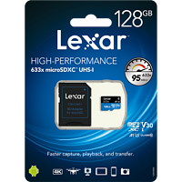 Lexar 雷克沙 633x microSD存储卡 128G（UHS-I、V30、A1)