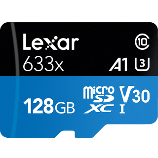 Lexar 雷克沙 633x microSD存储卡 128G（UHS-I、V30、A1)