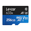 Lexar 雷克沙 633x Micro-SD存储卡 256GB（UHS-I、V30、U3、A1)