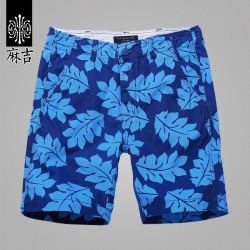 MATCH 麻吉沙滩裤男宽松夏季五分裤男士直筒休闲短裤潮青年中裤裤子3024