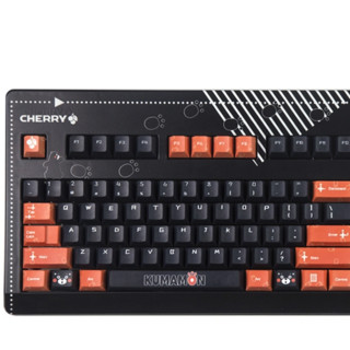 CHERRY 樱桃 G80-3000 熊本熊限定版 104键 有线机械键盘 酷黑款 Cherry青轴 无光