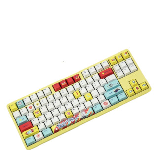 CHERRY 樱桃 G80-3000 S TKL 哔哩哔哩联名款 87键 有线机械键盘 黄色 Cherry红轴 无光