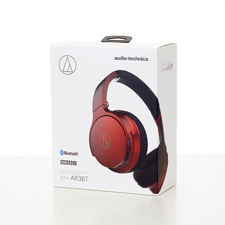 audio-technica 铁三角 AR3BT 耳罩式头戴式蓝牙耳机 红色