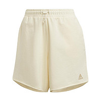 adidas 阿迪达斯 Shorts W 女子运动短裤 HA6556 乳白色 L