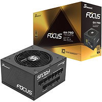 Seasonic 海韵 FOCUS GX-750 全模组ATX电源 750W 金牌全模（90%）黑色