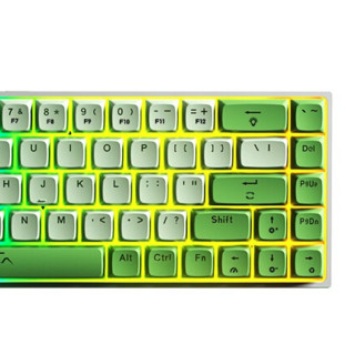 AULA 狼蛛 F3068 68键 蓝牙双模机械键盘 魔幻森林 金粉轴 RGB