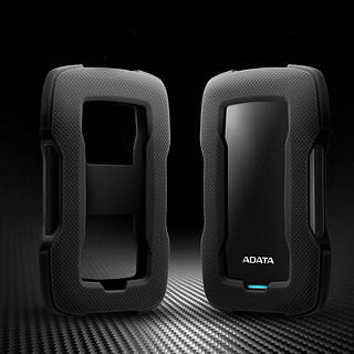 ADATA 威刚 HD330 2.5英寸Micro-B移动机械硬盘 USB 3.2 Gen1 1TB 商务黑