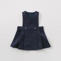 戴维贝拉 女童纯色背心裙 宝宝公主裙连衣裙 藏青 73cm