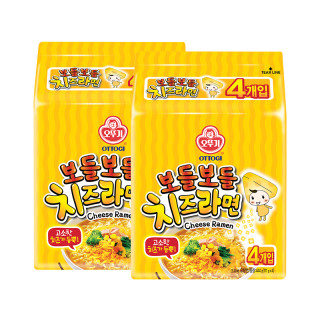 不倒翁 韩国进口不倒翁芝士拉面111g*8袋