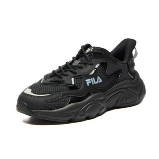 FILA 斐乐 FUSION系列 男子跑鞋 T12M135205F-BK 黑色 41