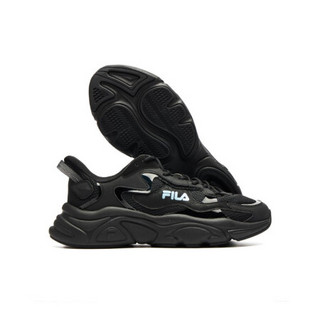 FILA 斐乐 FUSION系列 男子跑鞋 T12M135205F-BK 黑色 41