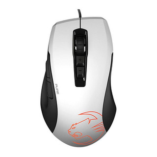 ROCCAT 冰豹 Kone Pure Owl-Eye 有线鼠标 12000DPI RGB 白色