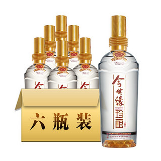 今世缘 金珍酿 42%vol 浓香型白酒 480ml*6瓶 整箱装