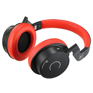 Cleer DU Wireless 耳罩式头戴式蓝牙耳机 黑红撞色